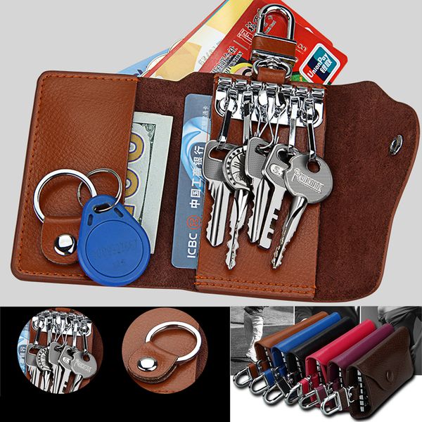 genuine leather key wallets women men multifunction card slot pokcet interior key chain holder cowhide short wallet coin purses keychain, Red;blue
genuine leather key wallets women men multifunction card slot pokcet interior key chain holder cowhide short wallet coin purses keychain, Red;blue