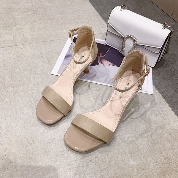 women summer outdoor sandal high square high heels ladies solid color women slipper elegant slides shoes, Black
women summer outdoor sandal high square high heels ladies solid color women slipper elegant slides shoes, Black