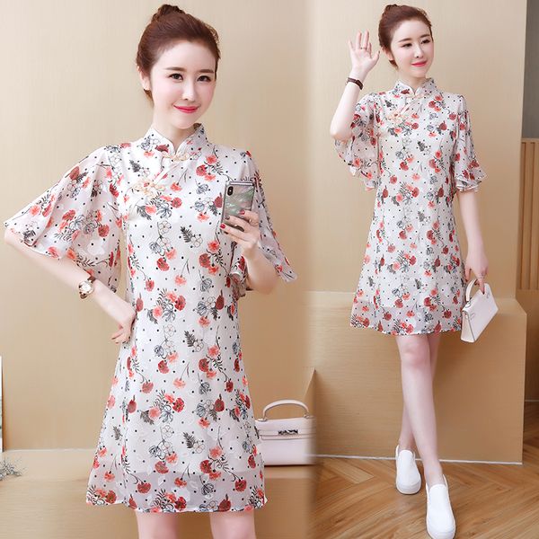 2019 chinese dress cheongsam qipao women floral print elegant evening party dress mandarin collar traditional chinese qipao, Red
2019 chinese dress cheongsam qipao women floral print elegant evening party dress mandarin collar traditional chinese qipao, Red