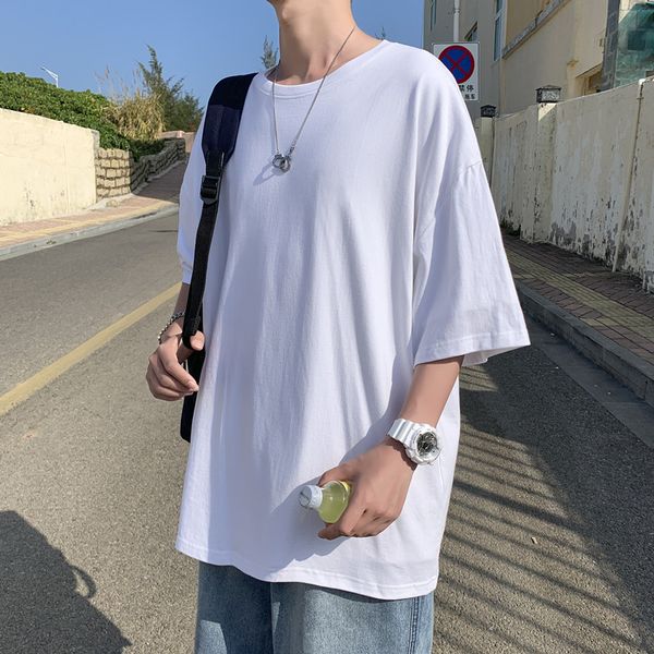 summer new style solid color t-shirt men's korean-style trend ins teenager casual short sleeve popular brand underwear base shir, White;black
summer new style solid color t-shirt men's korean-style trend ins teenager casual short sleeve popular brand underwear base shir, White;black