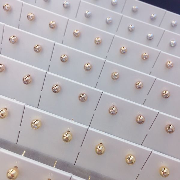 aazuo 100% 18k white gold rose gold real diamonds classic round bubble stud earring for woman wedding engagement party au750, Golden;silver
aazuo 100% 18k white gold rose gold real diamonds classic round bubble stud earring for woman wedding engagement party au750, Golden;silver