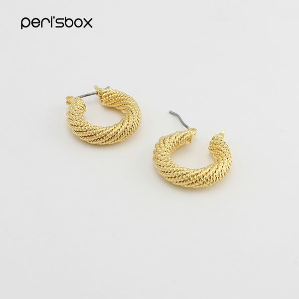 peri'sbox punk style thick twisted hoop earrings for women statement metal small earrings hoops geometric round 2.1cm, Golden
peri'sbox punk style thick twisted hoop earrings for women statement metal small earrings hoops geometric round 2.1cm, Golden