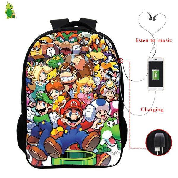 super smash bros backpack usb charge headphone jack women backpack lapbags multifunction college students school travel bags
super smash bros backpack usb charge headphone jack women backpack lapbags multifunction college students school travel bags