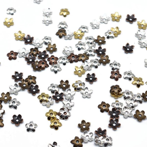 other 6mm 100/200pcs small flower spacer beads cap zinc alloy glossy end caps pattern bead silver plated for jewelry findings, Blue;slivery
other 6mm 100/200pcs small flower spacer beads cap zinc alloy glossy end caps pattern bead silver plated for jewelry findings, Blue;slivery