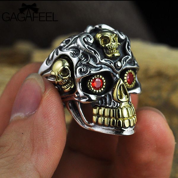 gagafeel vintage cool open jewelry skull rings 100% real 925 sterling silver thai rings for men women fashion charms drop ship d19011502, Slivery;golden
gagafeel vintage cool open jewelry skull rings 100% real 925 sterling silver thai rings for men women fashion charms drop ship d19011502, Slivery;golden