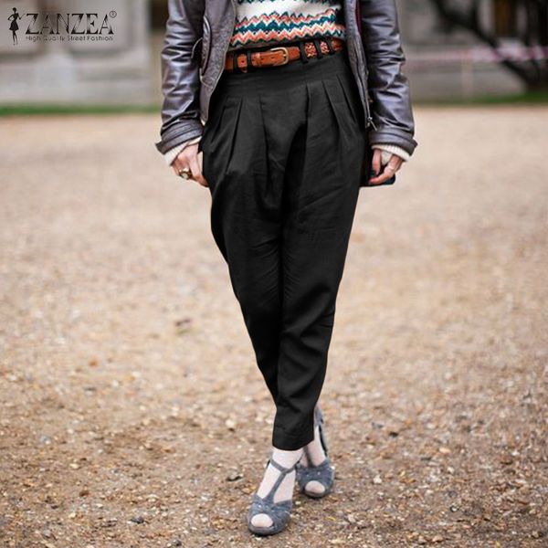 zanzea 2019 fashion women casual long pants elegant solid trousers harem pants plus size loose pantalones mujer streetwear s-5xl, Black;white
zanzea 2019 fashion women casual long pants elegant solid trousers harem pants plus size loose pantalones mujer streetwear s-5xl, Black;white