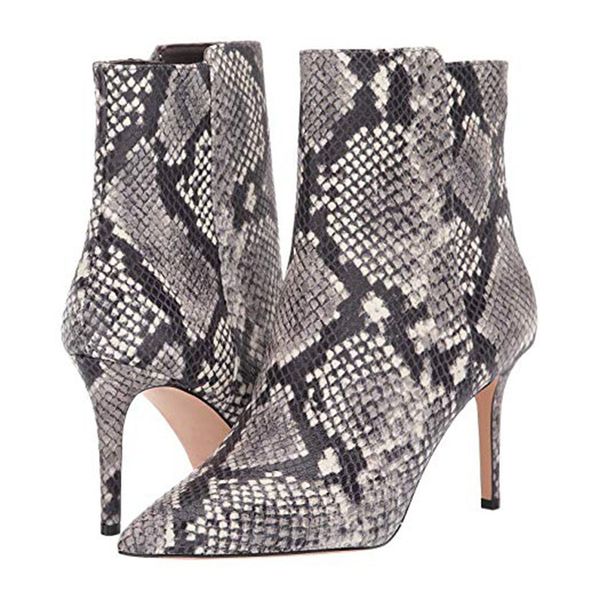 luxury style europe and the united states pointed snake pattern fashion stiletto women boots boots pu rivets high tube side zipper size 34-4, Black
luxury style europe and the united states pointed snake pattern fashion stiletto women boots boots pu rivets high tube side zipper size 34-4, Black