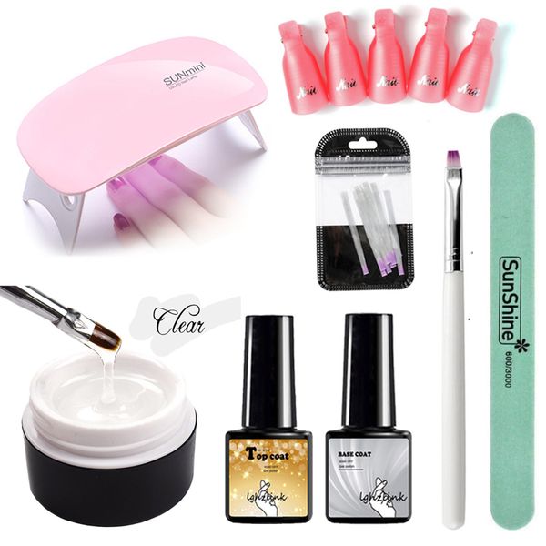15ml nail builder gel +10 pcs nail extension fiberglass brush set clear uv gel for french art tips manicure set extension, Red;pink
15ml nail builder gel +10 pcs nail extension fiberglass brush set clear uv gel for french art tips manicure set extension, Red;pink