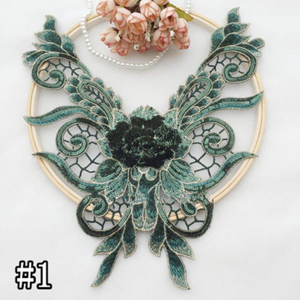2pcs/lot 3d sequins collar embroidered lace applique fabric wedding dress accessories diy sew cloth lace decorative patch rs1560, Pink;blue
2pcs/lot 3d sequins collar embroidered lace applique fabric wedding dress accessories diy sew cloth lace decorative patch rs1560, Pink;blue