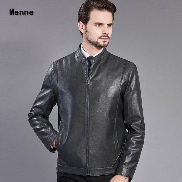 menne large size leather jacket with stand-up collar for business leisure for young men, Black
menne large size leather jacket with stand-up collar for business leisure for young men, Black