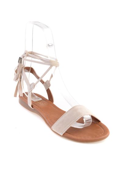 bambi beige women 's sandals f0345172672, Black