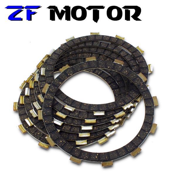 

6piece motorcycles part clutch disc friction plates clutch plates for yamaha xv400 virago 89-94 xvs400 drag star xv535 ds4 00-15
