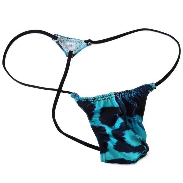 g4504 mens underwearthong mini pouch diamond back tiger camo dots prints stretchy swimsuit tricot, Black;brown
g4504 mens underwearthong mini pouch diamond back tiger camo dots prints stretchy swimsuit tricot, Black;brown