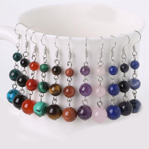 1pair new fashion dangle earrings for women natural tiger eye beads stone long earrings vintage lady bohemian jewelry, Silver
1pair new fashion dangle earrings for women natural tiger eye beads stone long earrings vintage lady bohemian jewelry, Silver