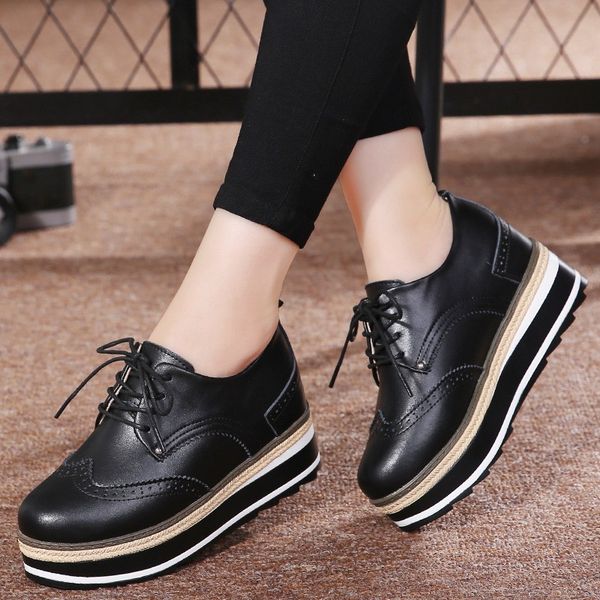 oukahui small size 33-40 spring 2019 genuine leather flat platform shoes women ladies lace-up increase 7cm autumn casual shoes, Black
oukahui small size 33-40 spring 2019 genuine leather flat platform shoes women ladies lace-up increase 7cm autumn casual shoes, Black