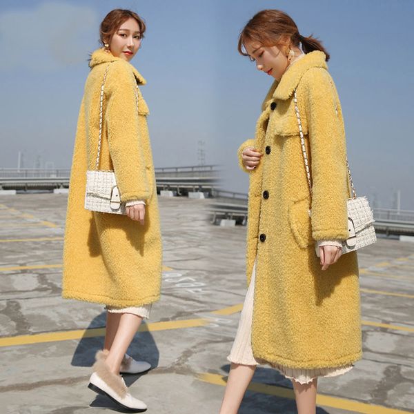 women's fur & faux lamb jacket female thick 2021 autumn and winter plush velvet coat long section, Black
women's fur & faux lamb jacket female thick 2021 autumn and winter plush velvet coat long section, Black