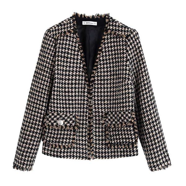 harada houndstooth blazers women fashion casual v neck jackets women elegant pockets covered buttons suits female ladies kw, White;black
harada houndstooth blazers women fashion casual v neck jackets women elegant pockets covered buttons suits female ladies kw, White;black