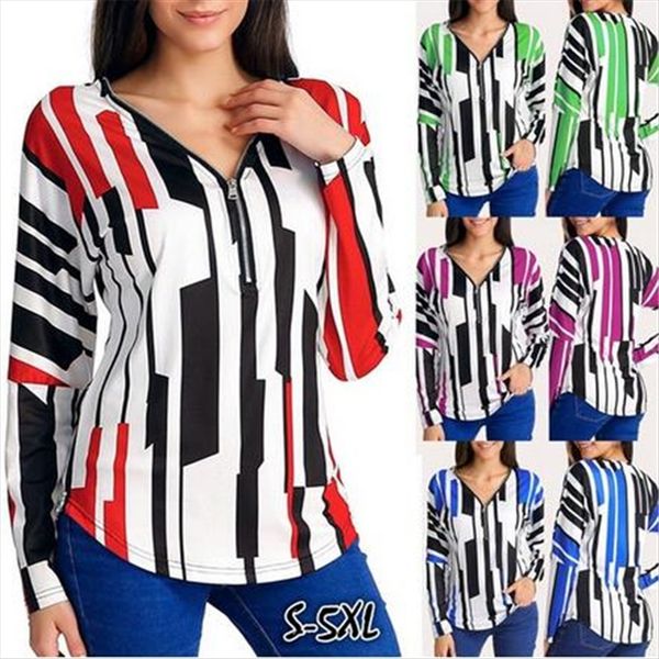 2019 v-neck printed long sleeve 2019 women's v-neck printed long sleeve t-shirt zipper t-shirt zipper women's, White
2019 v-neck printed long sleeve 2019 women's v-neck printed long sleeve t-shirt zipper t-shirt zipper women's, White
