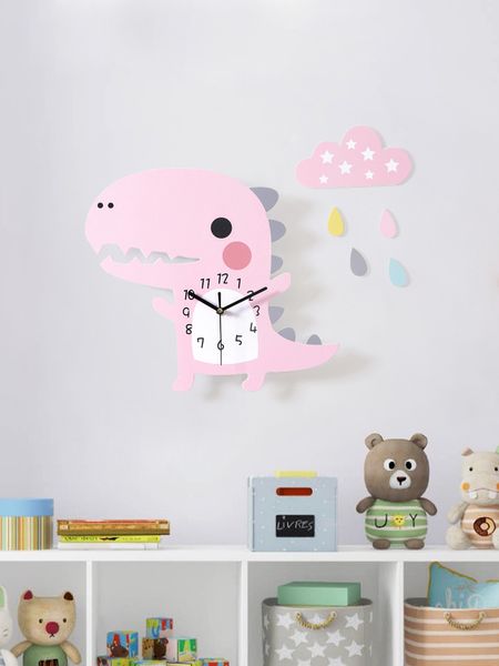 children's room wall clock wood cartoon dinosaur living room household creative kids bedroom cute horloge wall decorative sc314
children's room wall clock wood cartoon dinosaur living room household creative kids bedroom cute horloge wall decorative sc314