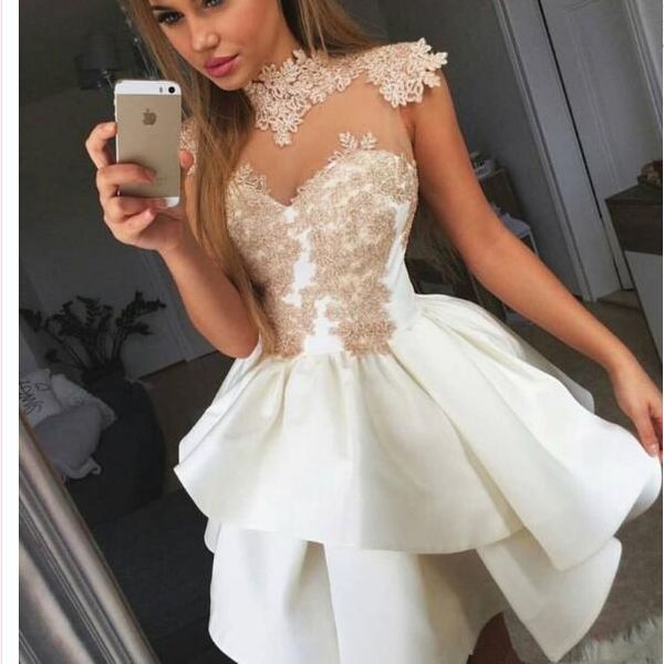 short skirt stain applique high neck sleeveless a line party dresses custom made new homecoming prom dresses cocktail dresses, Red
short skirt stain applique high neck sleeveless a line party dresses custom made new homecoming prom dresses cocktail dresses, Red