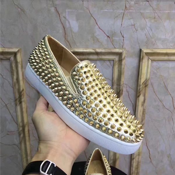 2020 c l designer shoes studded spikes fashion red suede leather mens womens flat bottoms luxury shoes party lovers shoes size:36-45, Black
2020 c l designer shoes studded spikes fashion red suede leather mens womens flat bottoms luxury shoes party lovers shoes size:36-45, Black