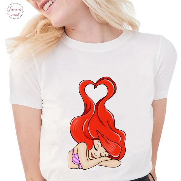 new fashion design sleeping mermaid t shirts women funny cartoon white t shirt casual soft cotton shirts tees
new fashion design sleeping mermaid t shirts women funny cartoon white t shirt casual soft cotton shirts tees