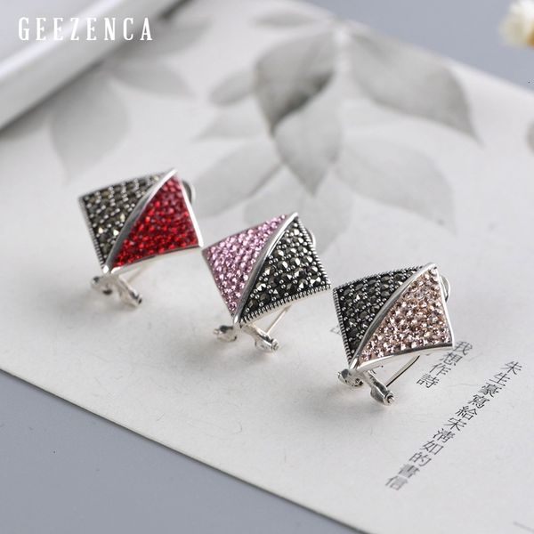 trendy vintage 925 sterling silver zircon marcasite stud earrings k- minimalism diamond earrings fine jewelry women female, Golden;silver
trendy vintage 925 sterling silver zircon marcasite stud earrings k- minimalism diamond earrings fine jewelry women female, Golden;silver