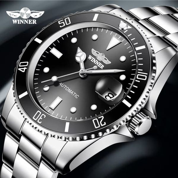 drop shipping winner brand men mechanical watch automatic fashion luxury stainless steel male clock relogio masculino, Slivery;brown
drop shipping winner brand men mechanical watch automatic fashion luxury stainless steel male clock relogio masculino, Slivery;brown