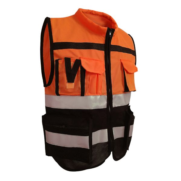 reflective strips vest safety driving jacket traffic waistcoat cycling coat security work wear fire protection gloves, Black
reflective strips vest safety driving jacket traffic waistcoat cycling coat security work wear fire protection gloves, Black