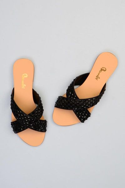 bambi black female slippers f0416201599