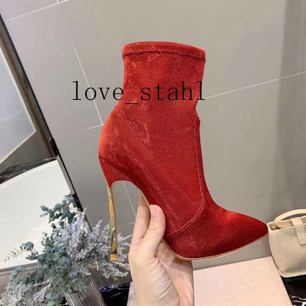 2019 women imported special material stitching leather elastic sequined booties 4 inch height high heel women's boots 10.5cm, Black
2019 women imported special material stitching leather elastic sequined booties 4 inch height high heel women's boots 10.5cm, Black