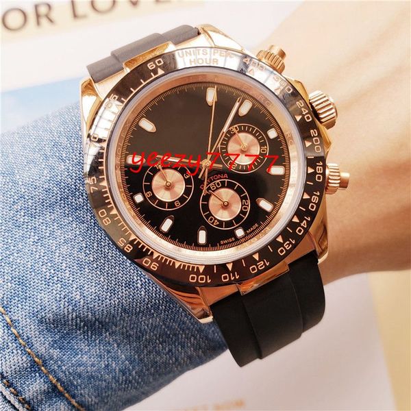 luxury mens watches 40mm 116518 116500 116508 ceramic bezel mechanical automatic movement rubber strap men fashion sport wristwatches, Slivery;brown
luxury mens watches 40mm 116518 116500 116508 ceramic bezel mechanical automatic movement rubber strap men fashion sport wristwatches, Slivery;brown