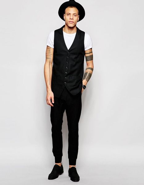 2017 black eye rags longline waistcoat with pinstripe custom made vest for man 's clothes business waistcoat suit vest 1 pcs, White;black
2017 black eye rags longline waistcoat with pinstripe custom made vest for man 's clothes business waistcoat suit vest 1 pcs, White;black