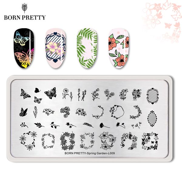 born pretty stamping plates rectangle stainless steel nail stamp image template nail art diy design spring garden, White
born pretty stamping plates rectangle stainless steel nail stamp image template nail art diy design spring garden, White