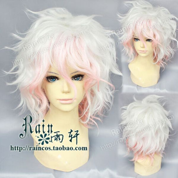 danganronpa dangan-ronpa litchi fighting fashion short hair cosplay party wig, Golden;white
danganronpa dangan-ronpa litchi fighting fashion short hair cosplay party wig, Golden;white