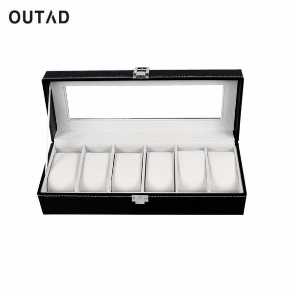 6 grids watch box black pu leather refinement slots wrist watches organizer container jewelry display case storage holder 2019, Black;blue
6 grids watch box black pu leather refinement slots wrist watches organizer container jewelry display case storage holder 2019, Black;blue