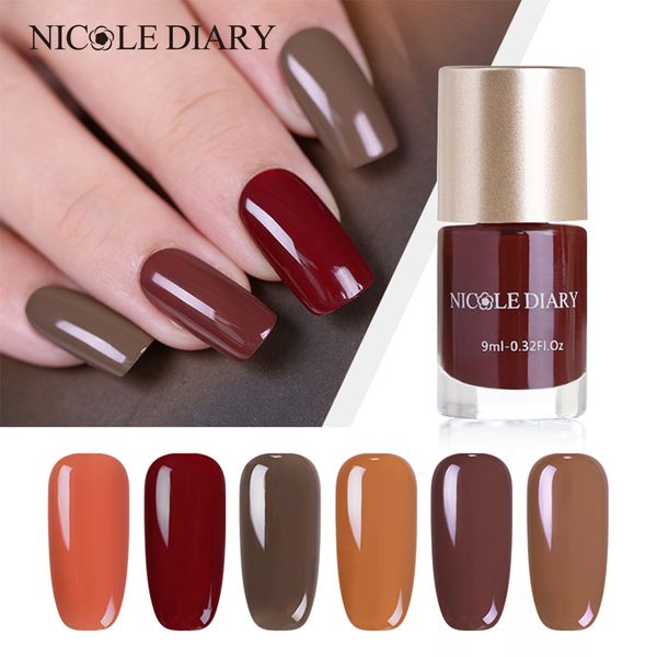 nicole diary 9ml nail polish varnish polish caramel coffee series quick dry nail art lacquer 6 colors
nicole diary 9ml nail polish varnish polish caramel coffee series quick dry nail art lacquer 6 colors