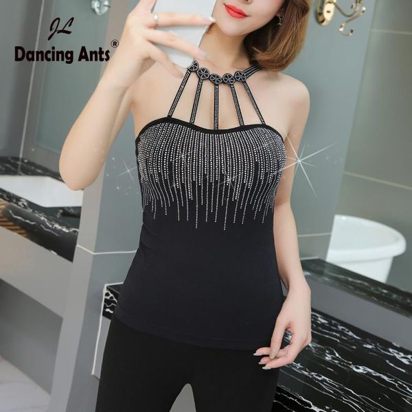 women's tanks & camis women halter vest hollow out off shoulder diamonds embroidery slim 2021 summer female elegant short tank for, White
women's tanks & camis women halter vest hollow out off shoulder diamonds embroidery slim 2021 summer female elegant short tank for, White