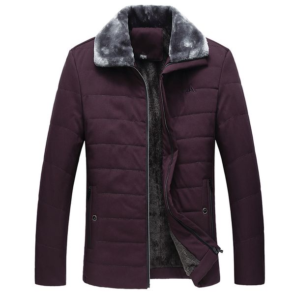 men's winter cotton-padded to keep warm with velvet big yards with thick collars cotton-padded clothes coat, Black
men's winter cotton-padded to keep warm with velvet big yards with thick collars cotton-padded clothes coat, Black
