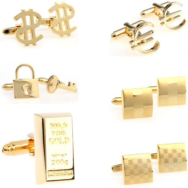 fashion gold laser dollar cufflink cuff link 1 pair big promotion, Silver;golden
fashion gold laser dollar cufflink cuff link 1 pair big promotion, Silver;golden