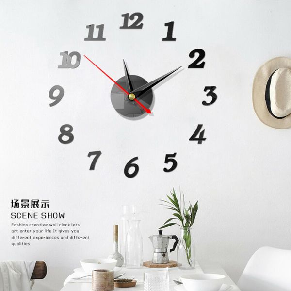 faroot modern large wall clock 3d mirror sticker unique big number watch diy decor acylic mirror fashion clocks
faroot modern large wall clock 3d mirror sticker unique big number watch diy decor acylic mirror fashion clocks