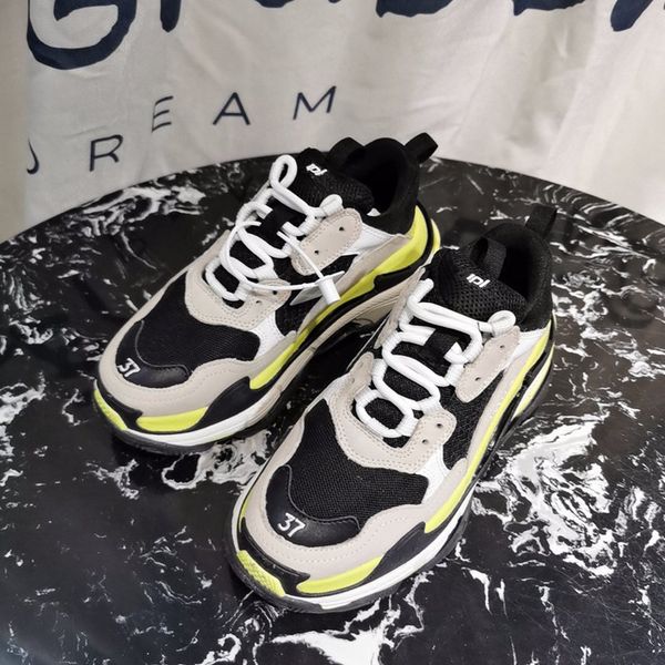 fashion crash splicing tripe-s shoes breathable and comfortable triple-s sneakers letters embroidery men women hiking shoes size 35-45, Black
fashion crash splicing tripe-s shoes breathable and comfortable triple-s sneakers letters embroidery men women hiking shoes size 35-45, Black