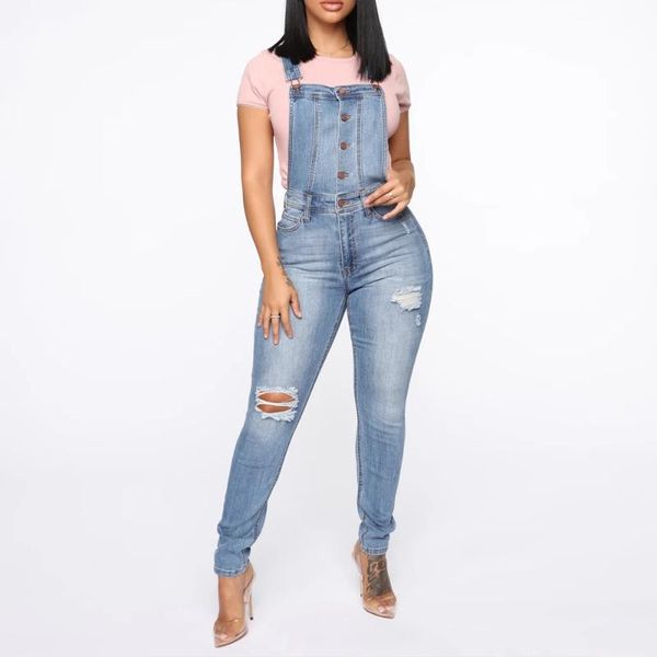 2020 vintage denim overalls women rompers blue cowboy jumpsuit casual ripped elasticity skinny jeans d35
2020 vintage denim overalls women rompers blue cowboy jumpsuit casual ripped elasticity skinny jeans d35