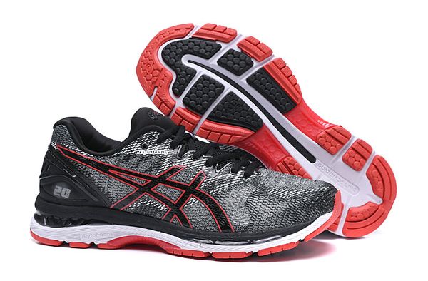 Gel nimbu 20 men running hoe black grey blue original jogging neaker de igner port hoe ize 40 45, Black;green