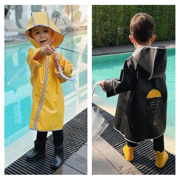 

75-125cm waterproof raincoat for children kids baby rain coat poncho boys girls primary school students rain poncho jacket