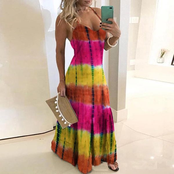 jaycosin fashion women's patchwork tie-dyed print loose sleeveless long dress summer women sling sundress vestidos, Black;gray
jaycosin fashion women's patchwork tie-dyed print loose sleeveless long dress summer women sling sundress vestidos, Black;gray