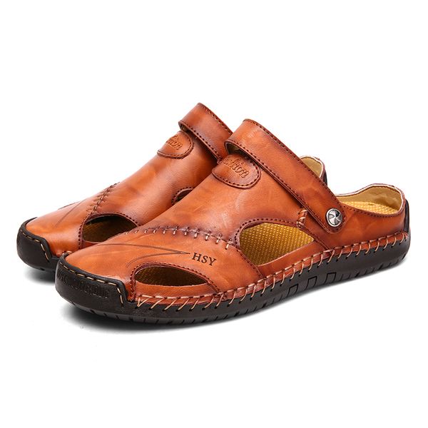 men casual shoes men slippers half drag beach shoe outdoor baotou hollow out shoe male slides flats lazy shoes dual-use sandals, Black
men casual shoes men slippers half drag beach shoe outdoor baotou hollow out shoe male slides flats lazy shoes dual-use sandals, Black