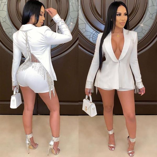 suit female 2020 spring and autumn new solid color small suit jacket shorts two-piece temperament fashion slim wild women's, White
suit female 2020 spring and autumn new solid color small suit jacket shorts two-piece temperament fashion slim wild women's, White