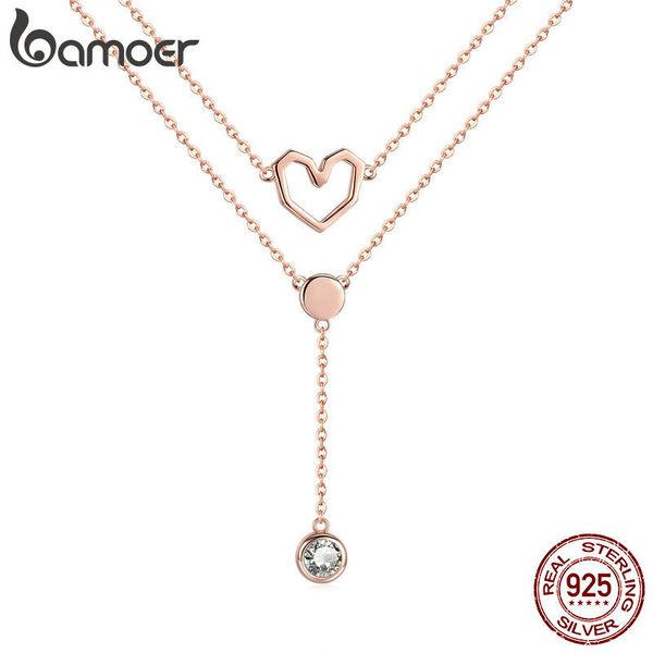 bamoer valentine collection стерлингового серебра 925 пробы двойные слои любовь сердце цепи кулон ожерелья женщины женские ювелирные изделия, Silver
bamoer valentine collection стерлингового серебра 925 пробы двойные слои любовь сердце цепи кулон ожерелья женщины женские ювелирные изделия, Silver