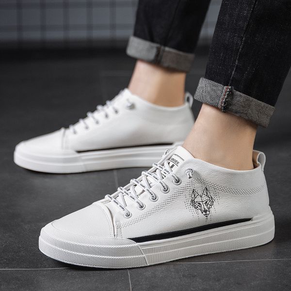 men's shoes ozhouzhan 2020 spring korean-style versatile small white shoes mid-douyin deft online celebrity athletic s, Black
men's shoes ozhouzhan 2020 spring korean-style versatile small white shoes mid-douyin deft online celebrity athletic s, Black